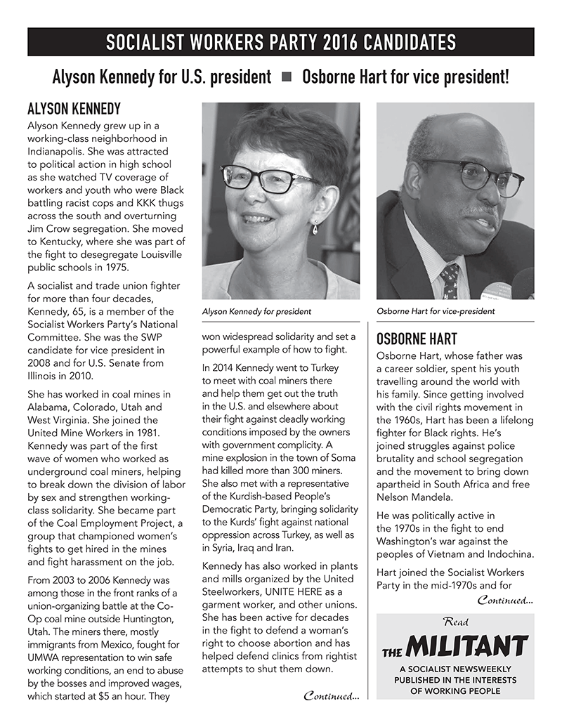  Bios of candidates